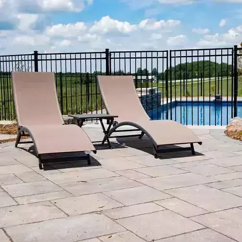 Bontang Long Reclining Chaise Lounge Set