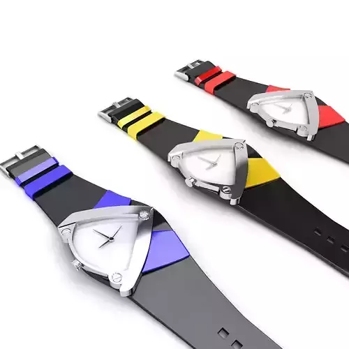 Modern wrist watch 3d model 