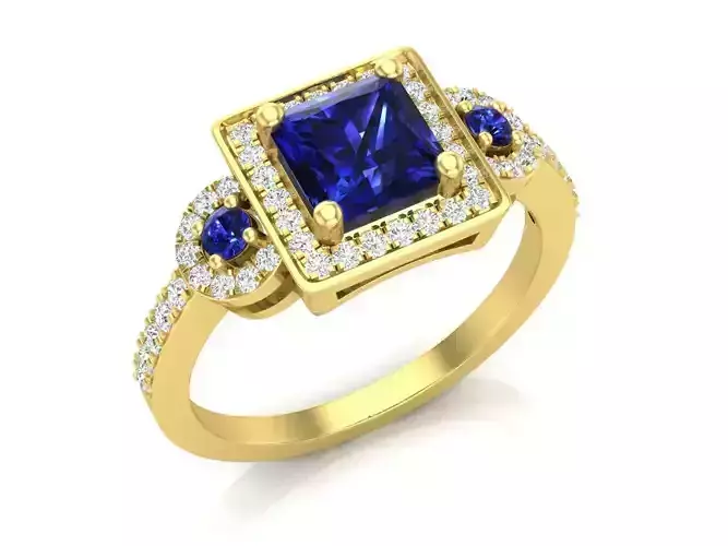 Princess Diamond jewelry ring for woman