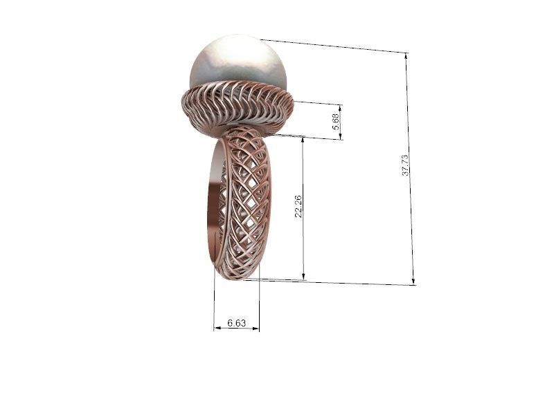 Statement weave ring stl verified  3D print model_15