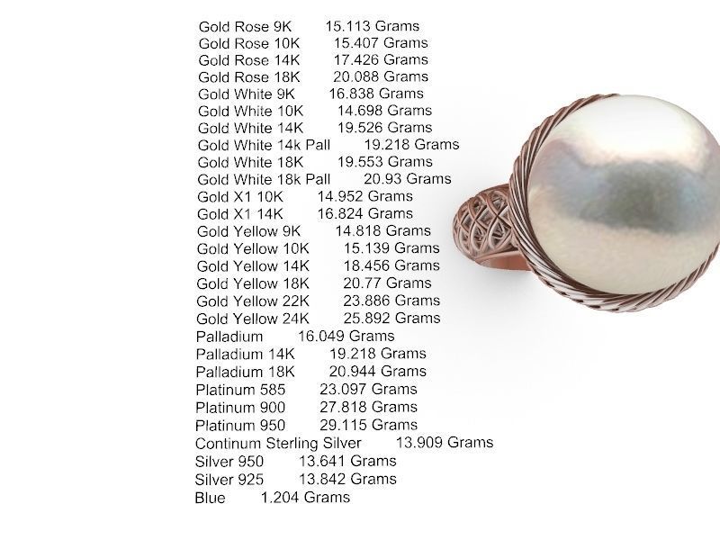 Statement weave ring stl verified  3D print model_10