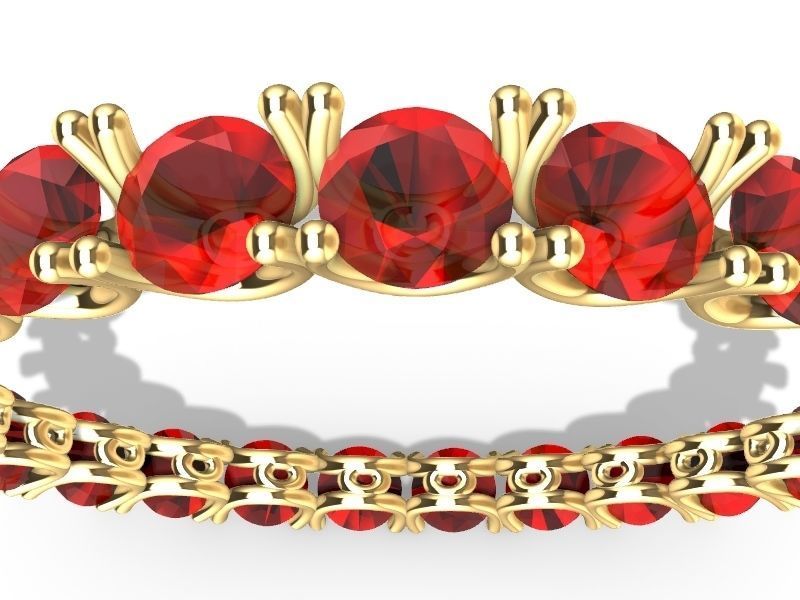 u prong ring stl verified  3D print model_17