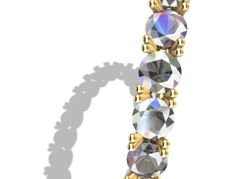 u prong ring stl verified  3D print model_12