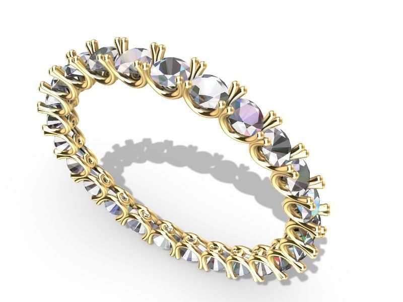 u prong ring stl verified  3D print model_5