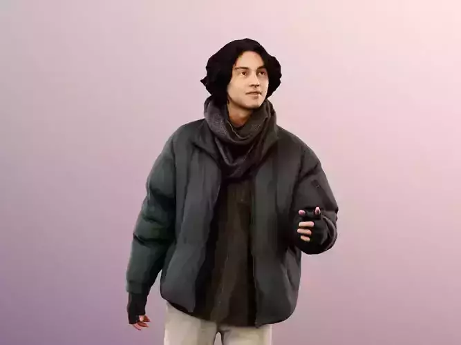 Emilio 12987 - Walking Young Man Talking