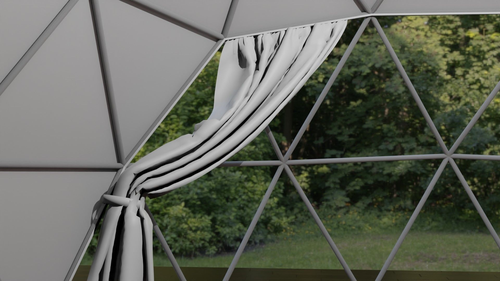 Glamping Dome Realistic 3D model_12