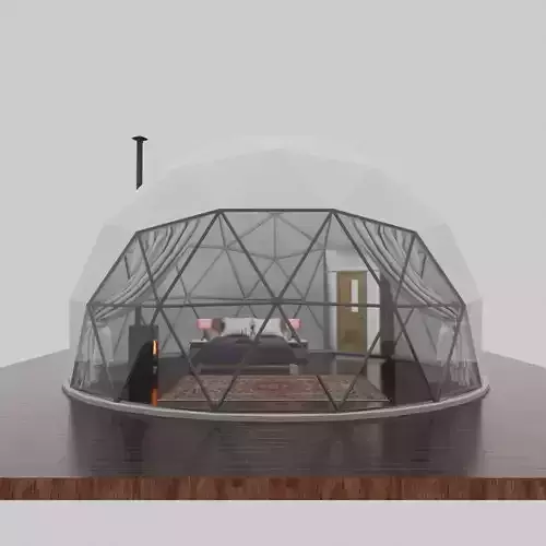 Glamping Dome Realistic 3D model