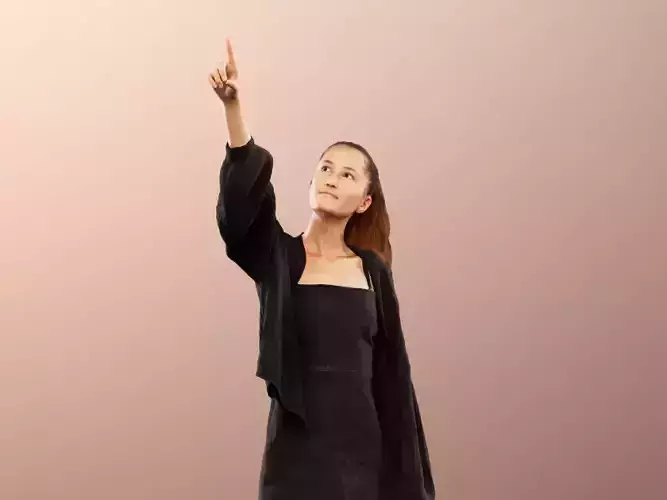 Katy 12848 - Standing Woman Pointing