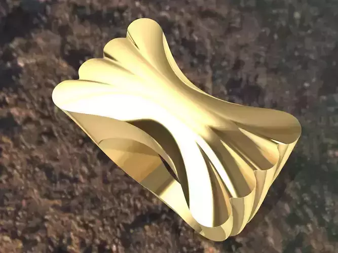 SIGNET PROFILE RING stl verified 