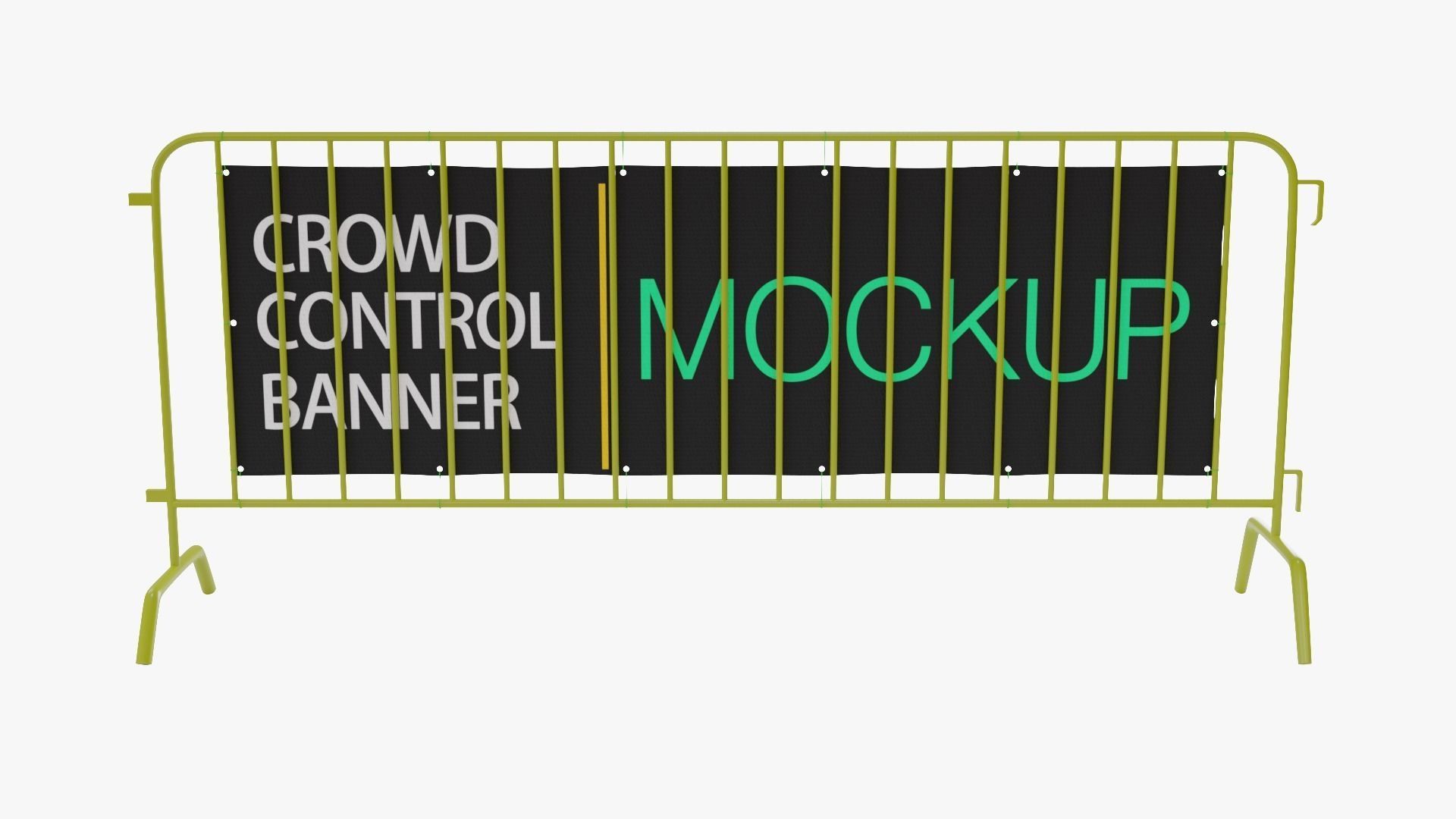 Crowd Control Stand 3D model_4