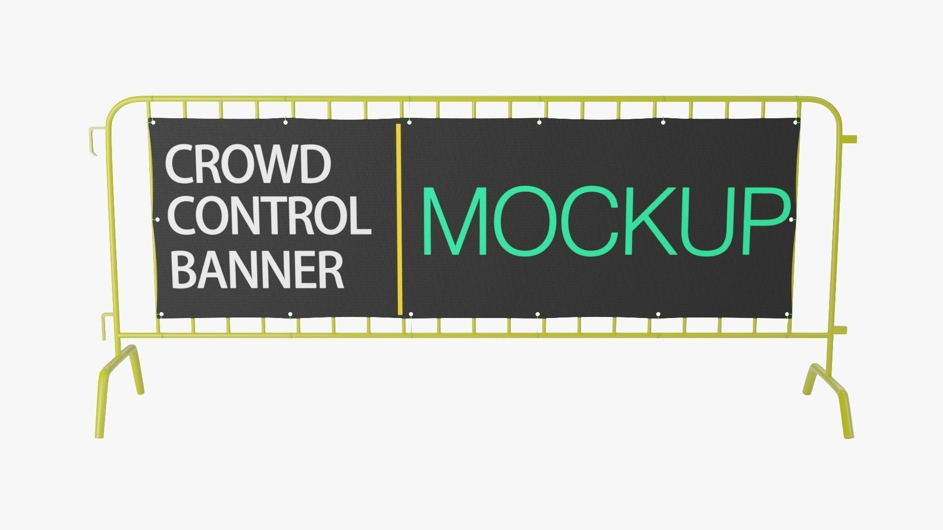 Crowd Control Stand 3D model_5