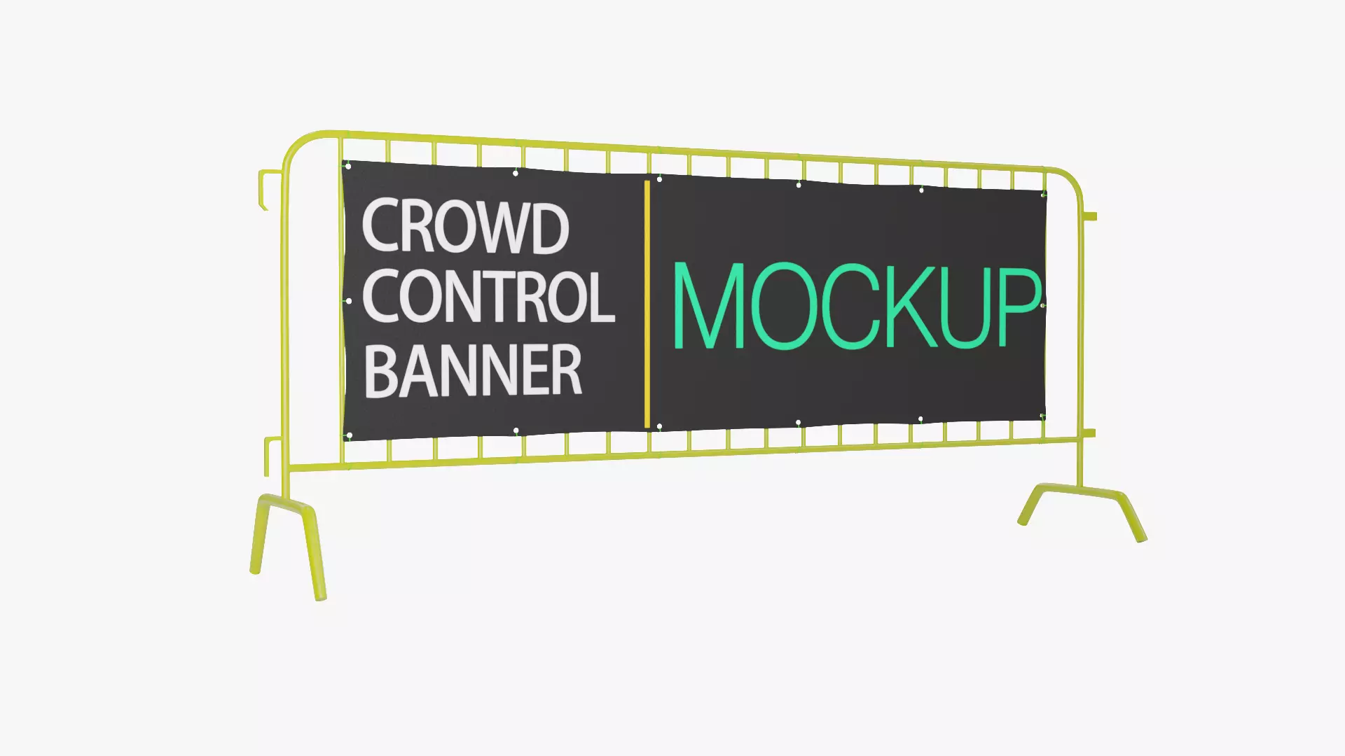 Crowd Control Stand 3D model_0