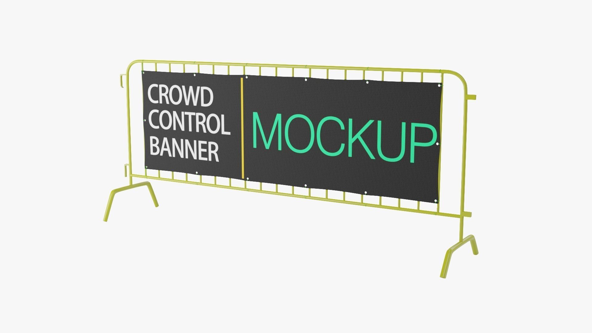 Crowd Control Stand 3D model_2
