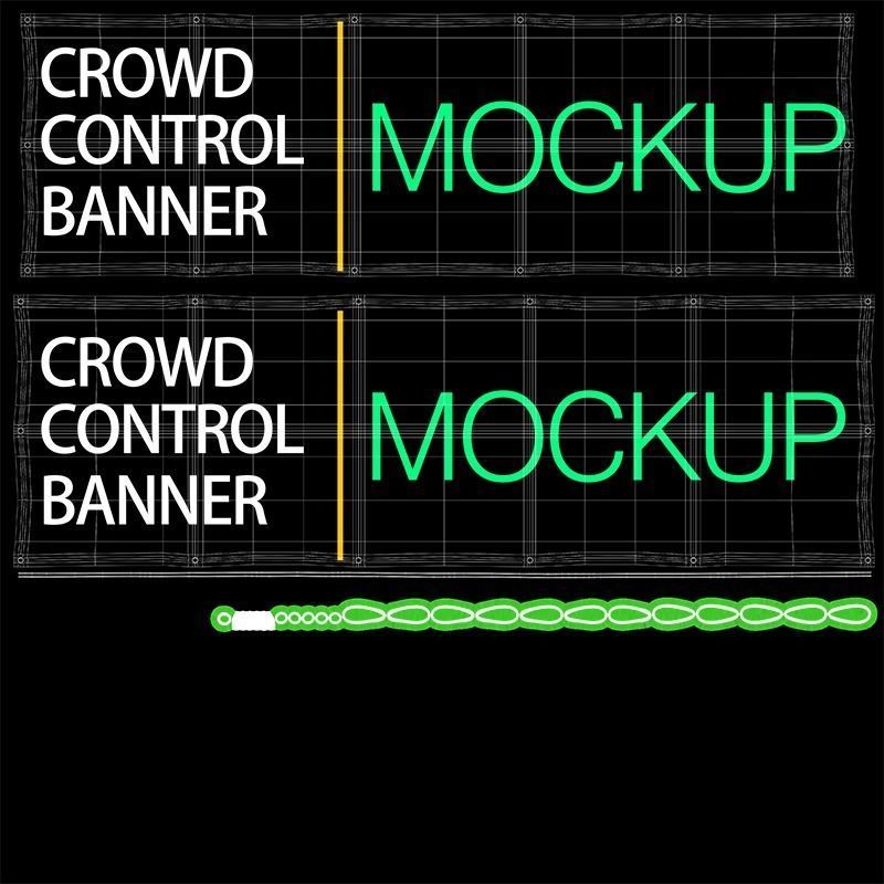 Crowd Control Stand 3D model_16