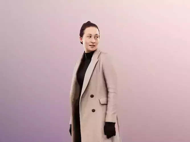 Noelle 12744 - Walking Woman In Coat