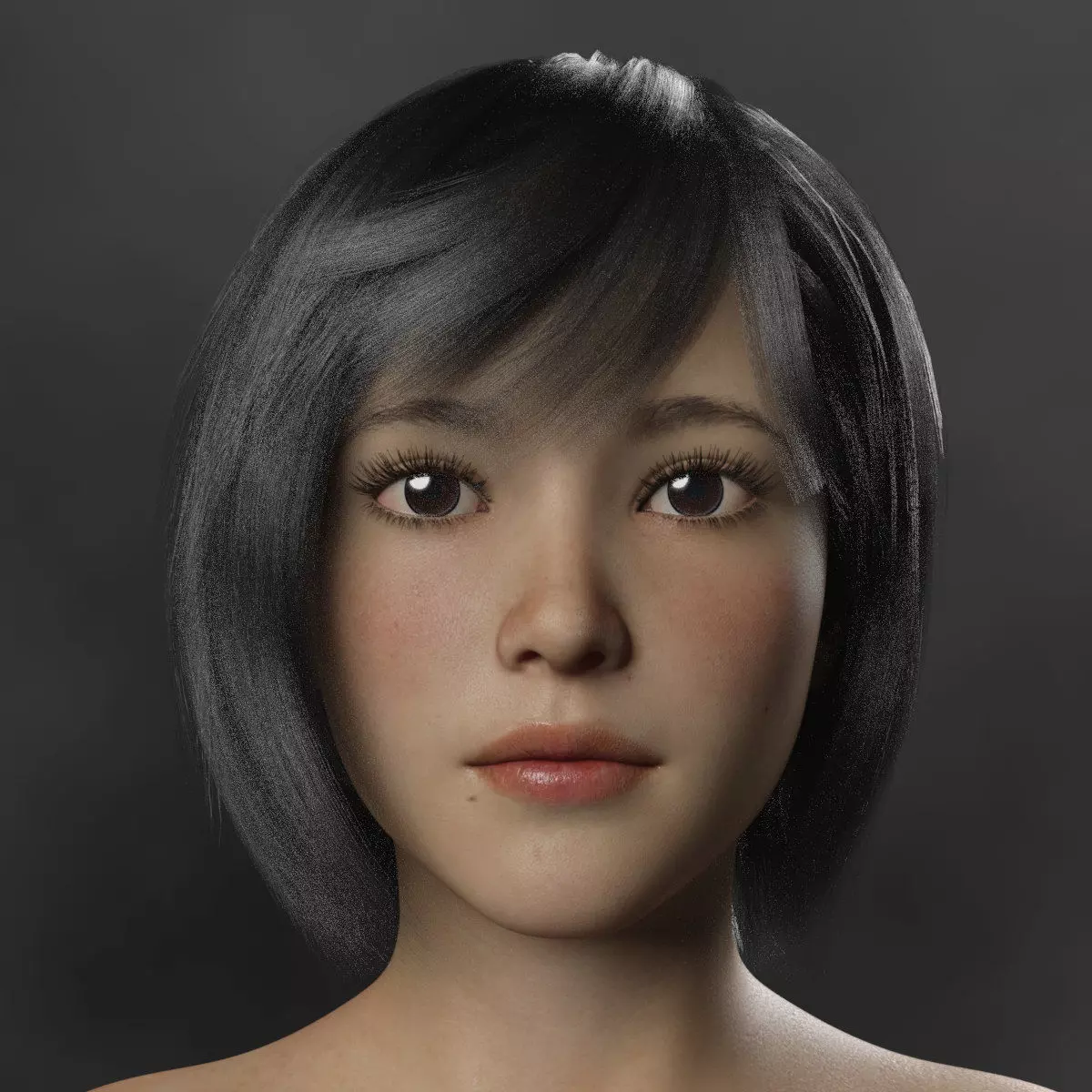 Natsuko  V3 High Quality Textures and Morph For G8-1 Female 3D model_0