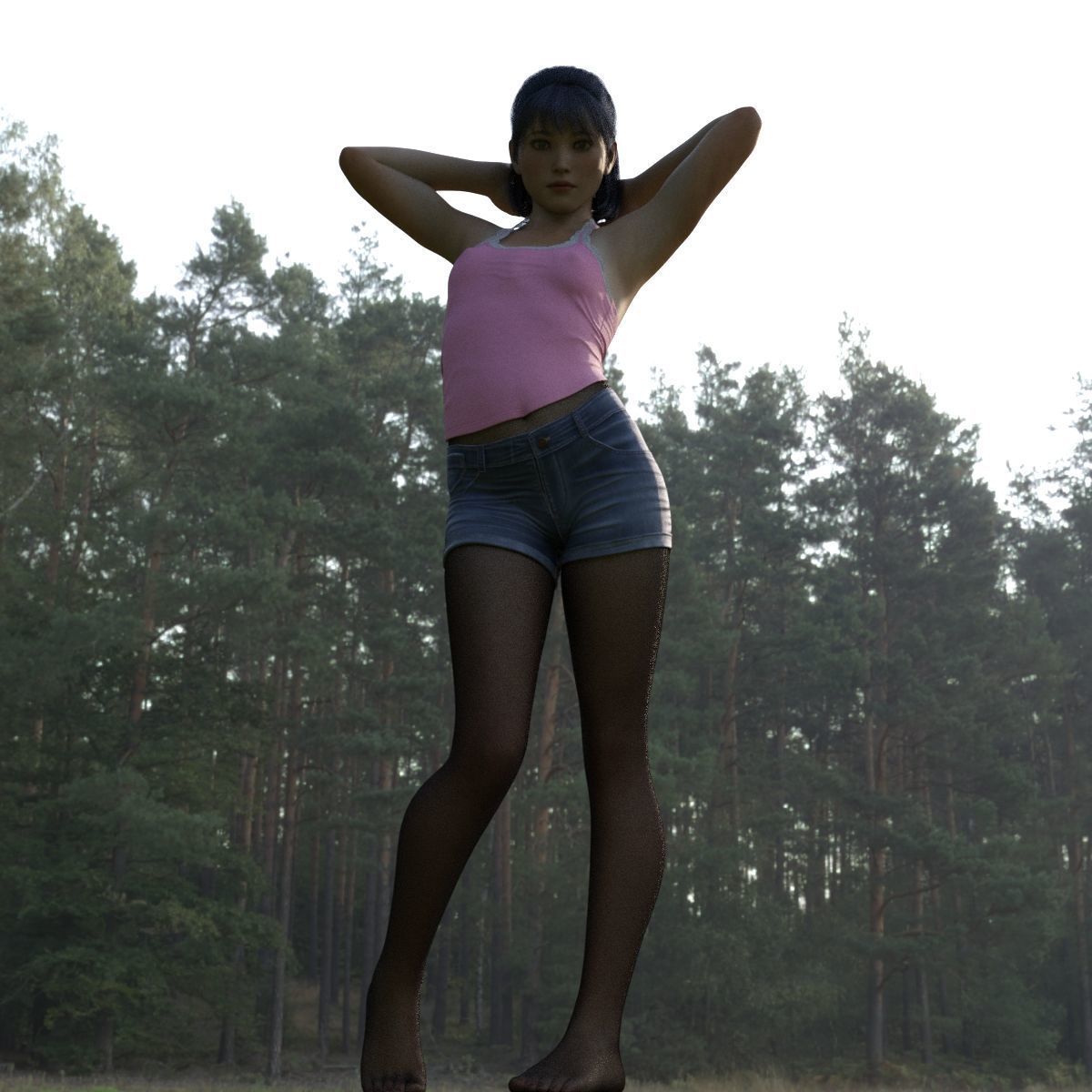 Natsuko  V3 High Quality Textures and Morph For G8-1 Female 3D model_16