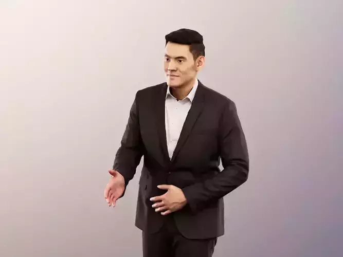 Karl 12696 - Elegant Asian Man Hand Shake