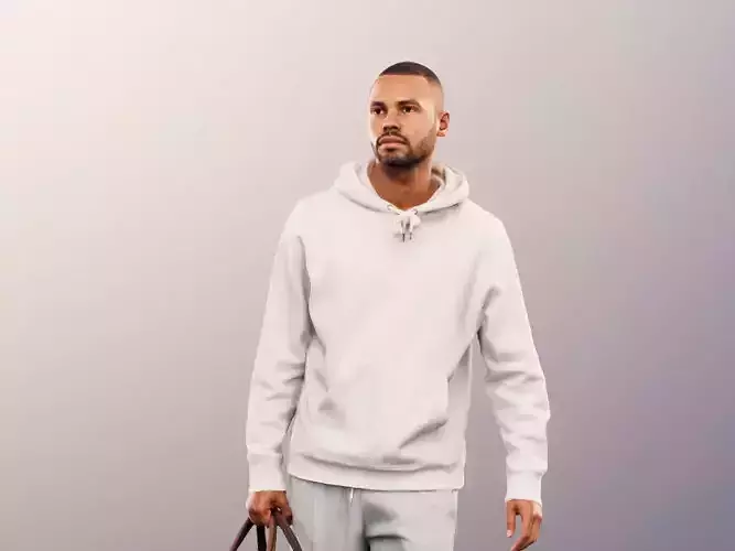 Jonny 12677 - Walking Man With Bag