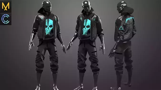 New Outfit  Male OBJ mtl FBX ZPRJ