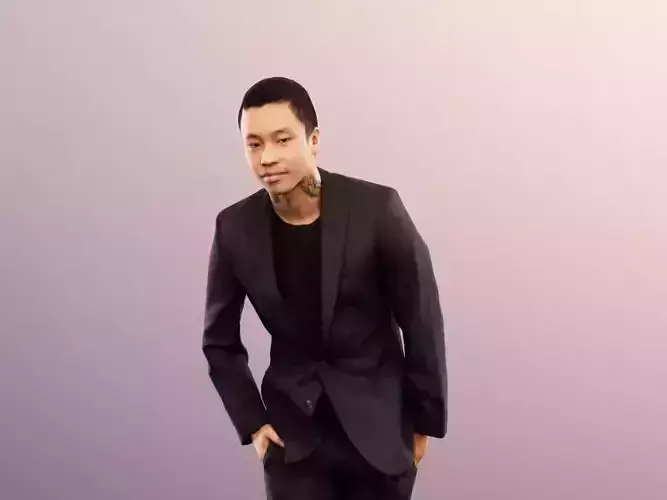 Henrik 12563 - Standing Elegant Asian Man