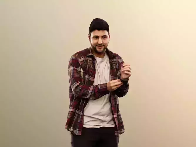 Sahin 12188 - Standing Casual Mediterranean Man