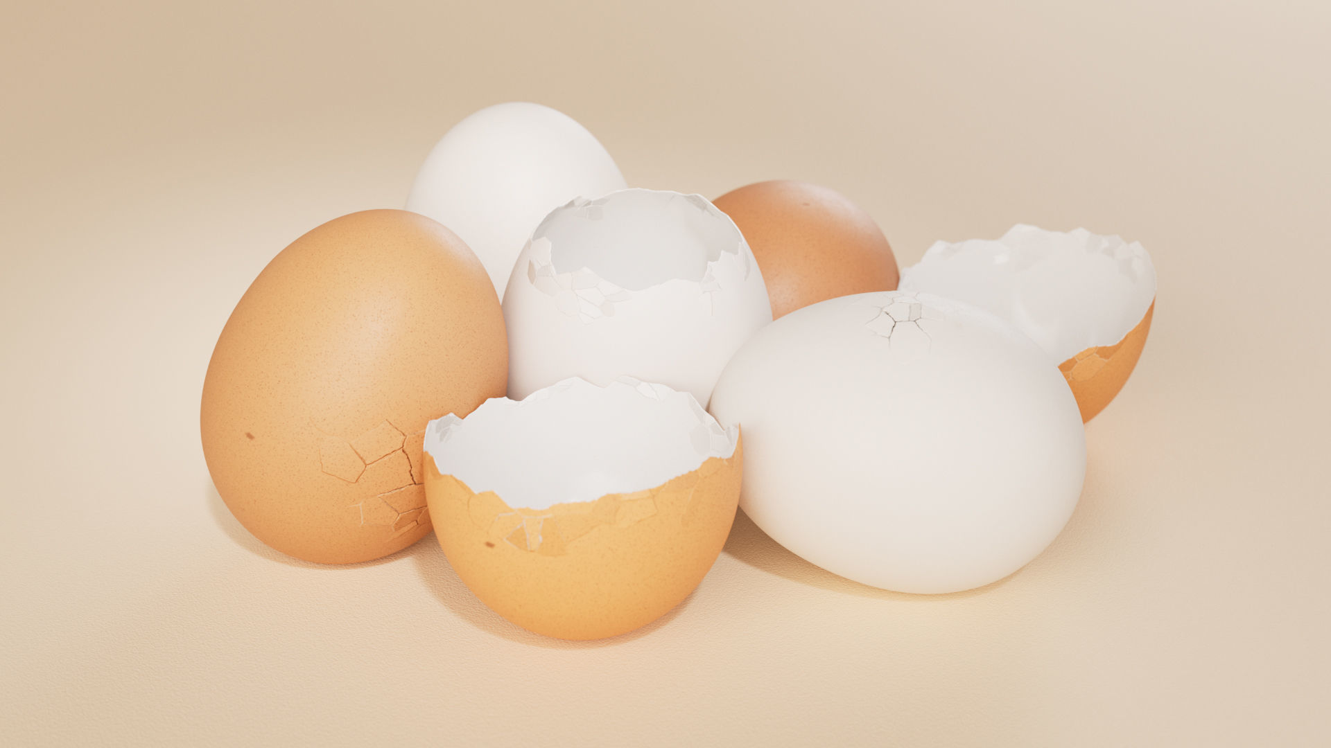Eggs - 12 Variations 3D model_9