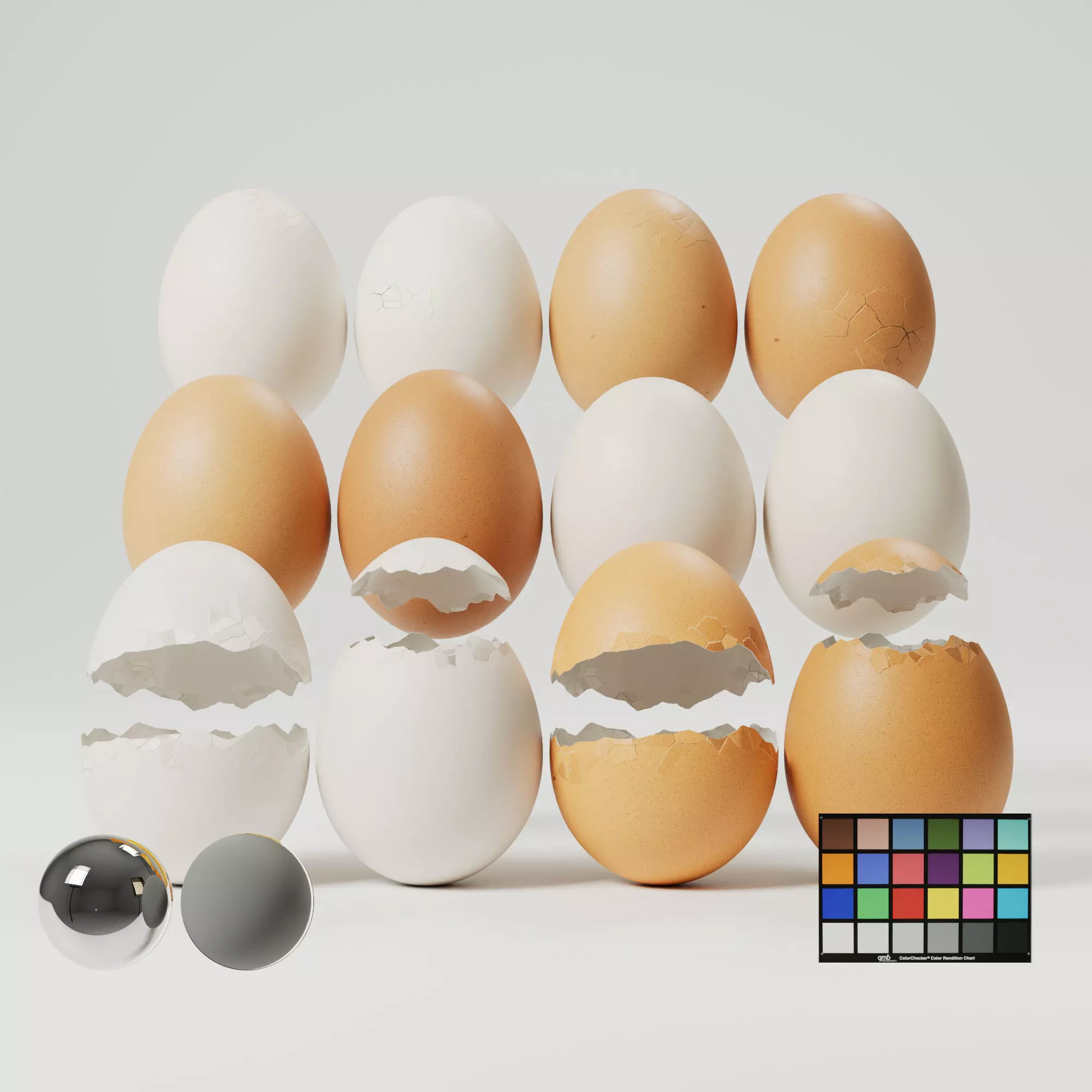 Eggs - 12 Variations 3D model_0
