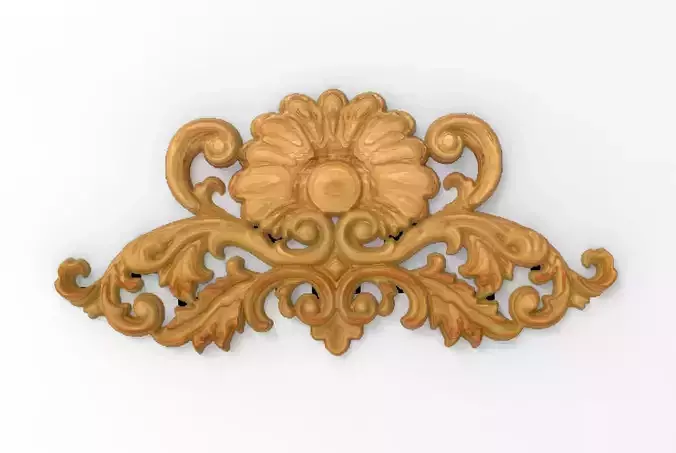 Floral Wood Carving for Furniture - 68