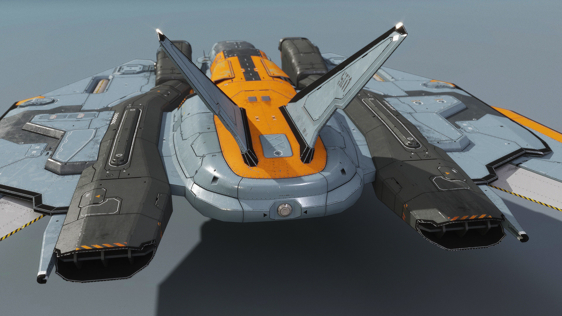 Spacefighter Y-48A Fly Low-poly 3D model_5