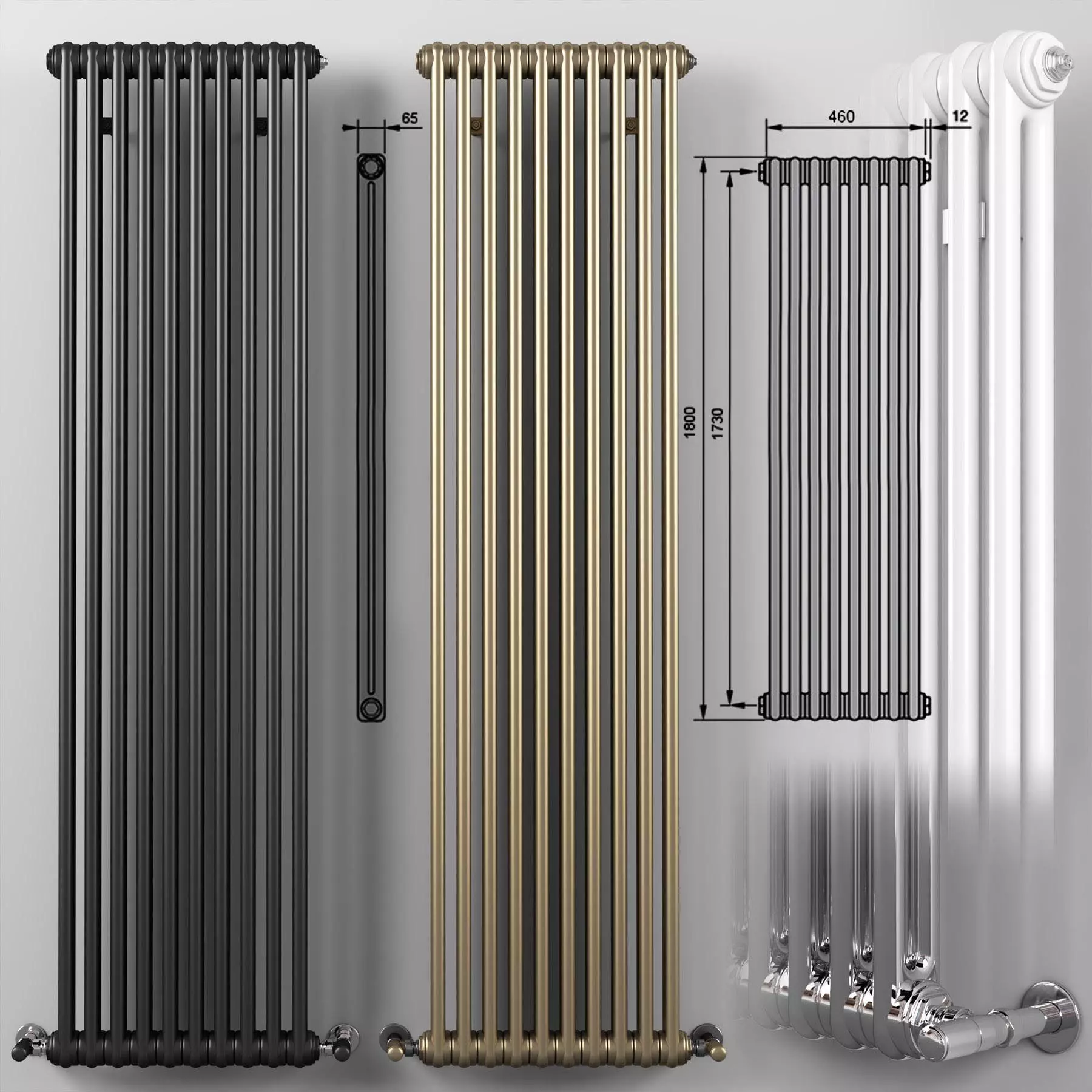 IRSAP TESI 2 Decorative radiator 3D model_0