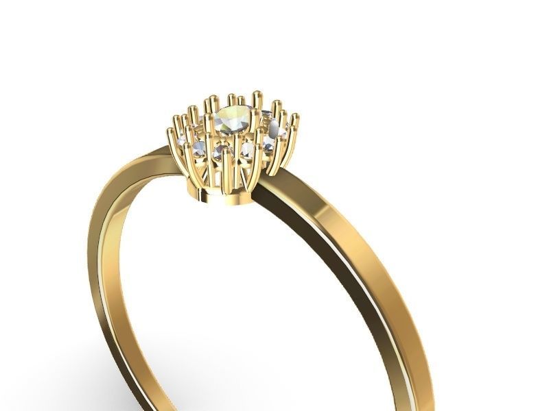 oval cluster ring stl verified 3D print model_11