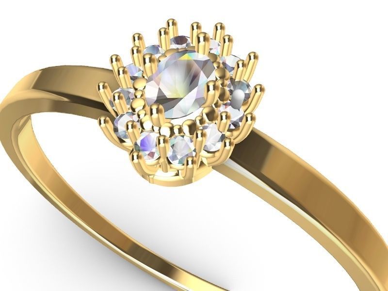 oval cluster ring stl verified 3D print model_12