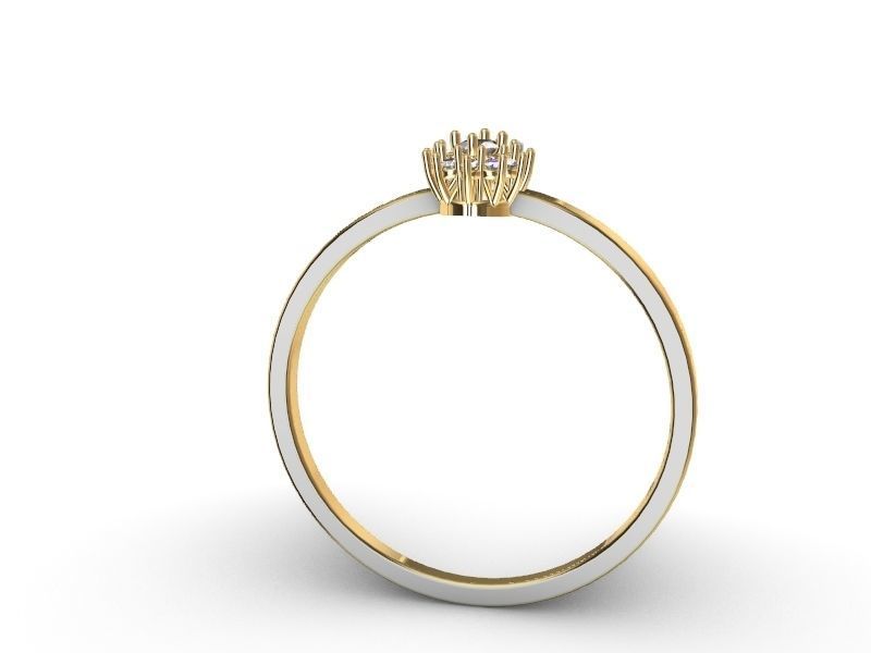 oval cluster ring stl verified 3D print model_9