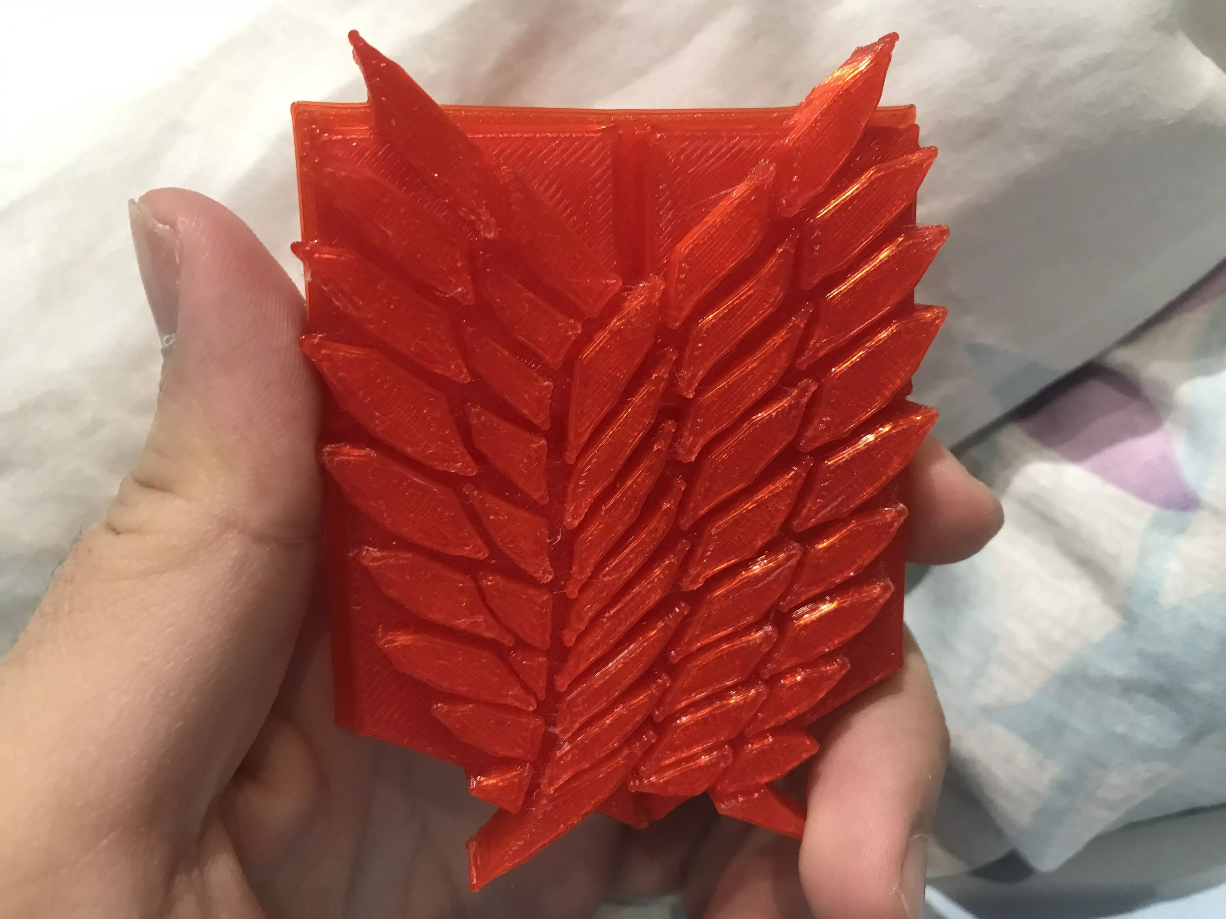 Attack on Titan Badge Wings of Freedom Free 3D print model