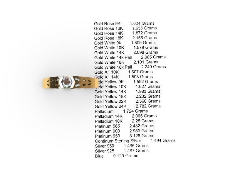 modern solitaire ring stl verified  3D print model_12