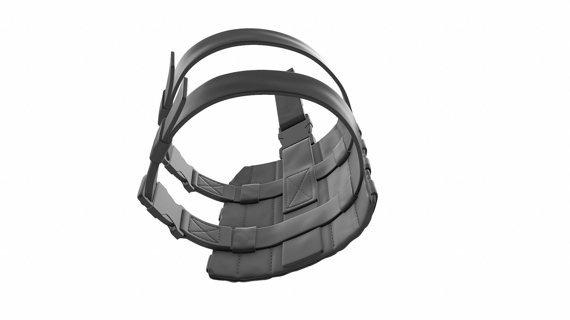 Drop Leg Platform for Holster and Pouch - High Poly 3D model_13