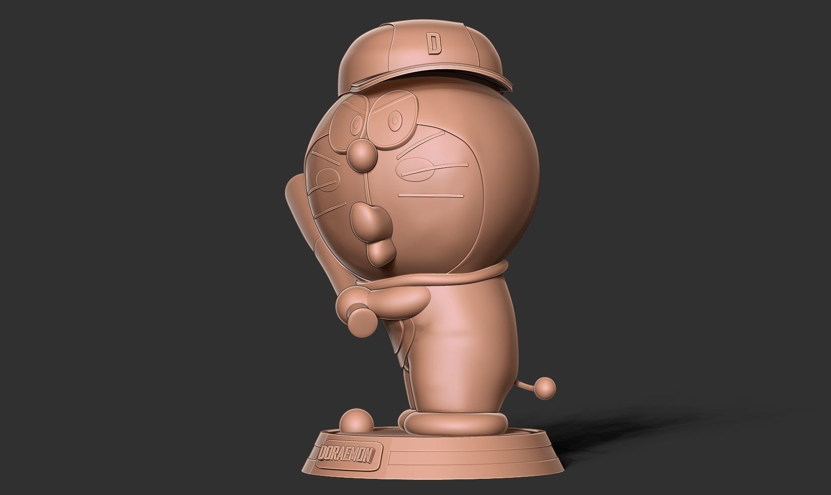 Doraemon - baseball player  3D print model_13