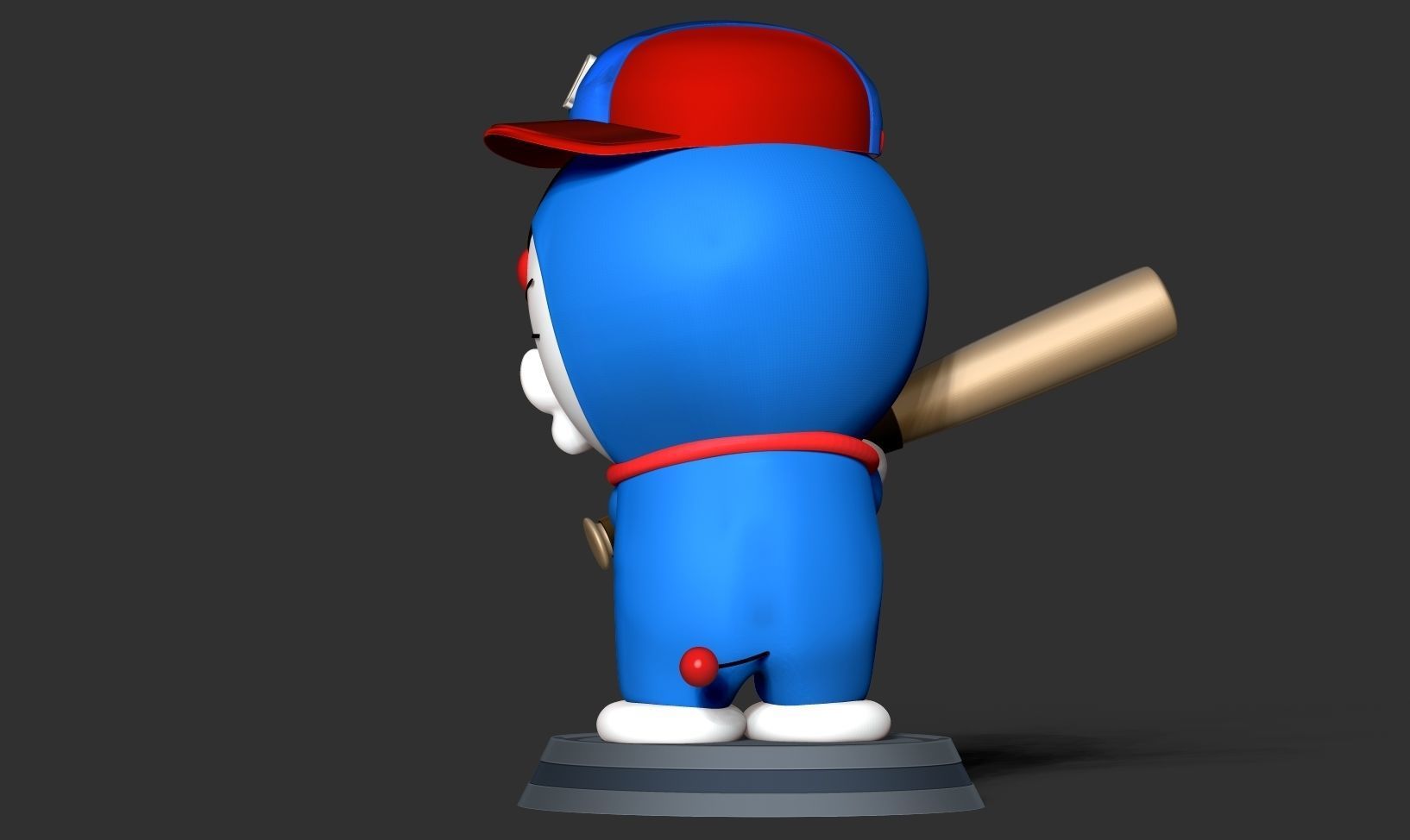 Doraemon - baseball player  3D print model_8