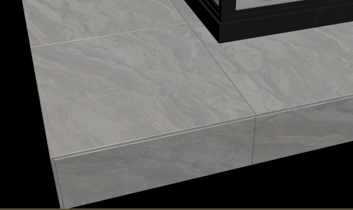 Greenhouse glass with plants inside 3D model_28