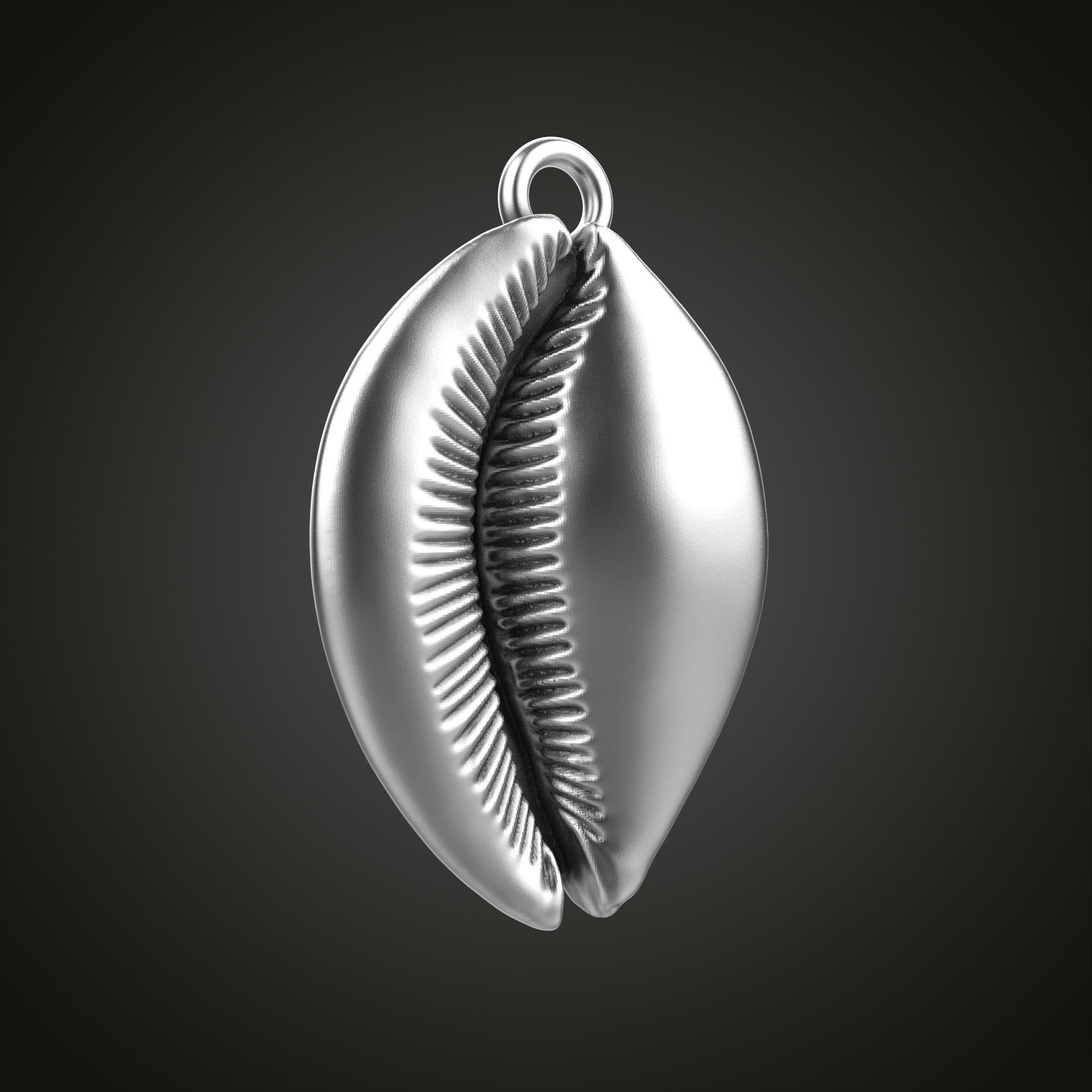Shell pendant 3D print model_22