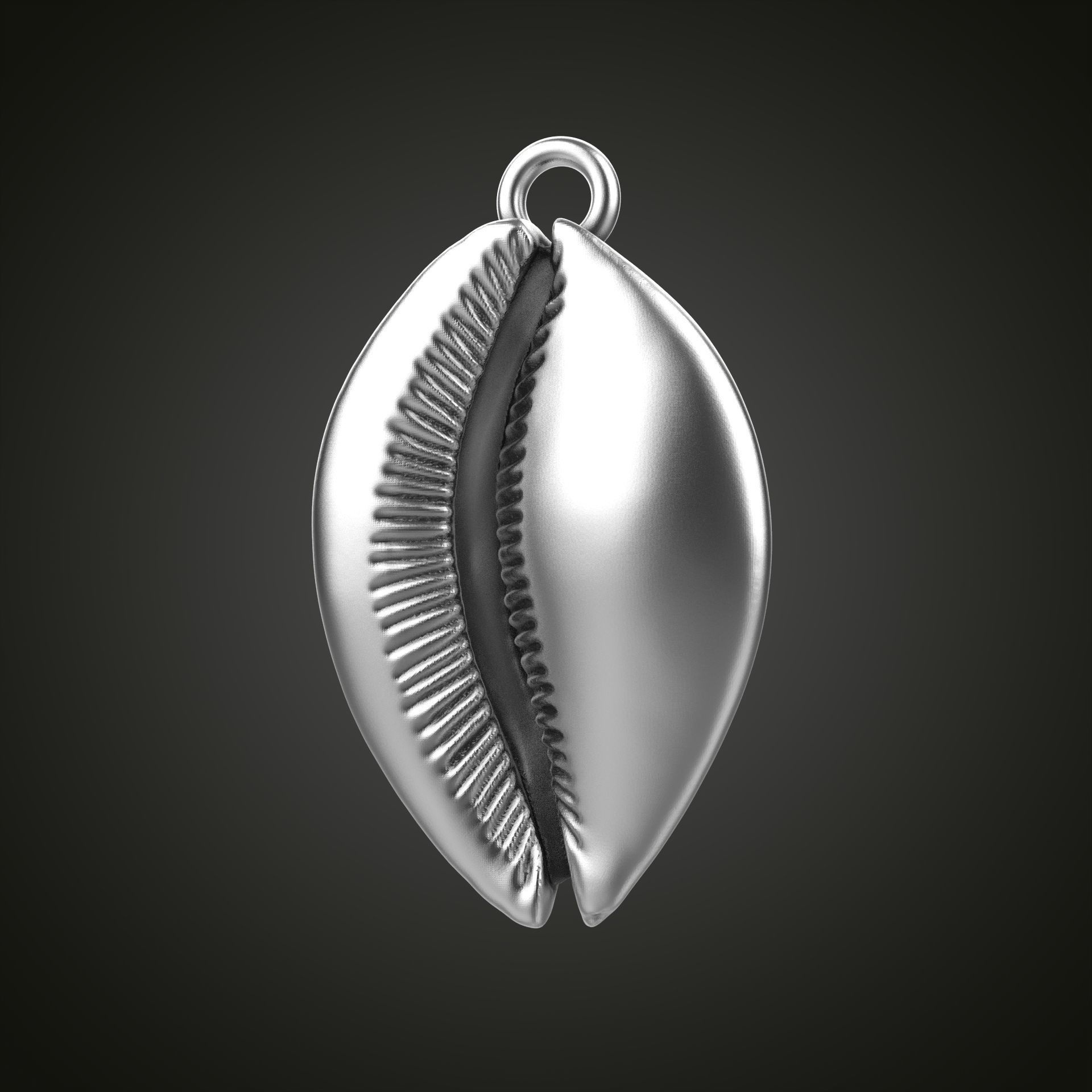 Shell pendant 3D print model_18
