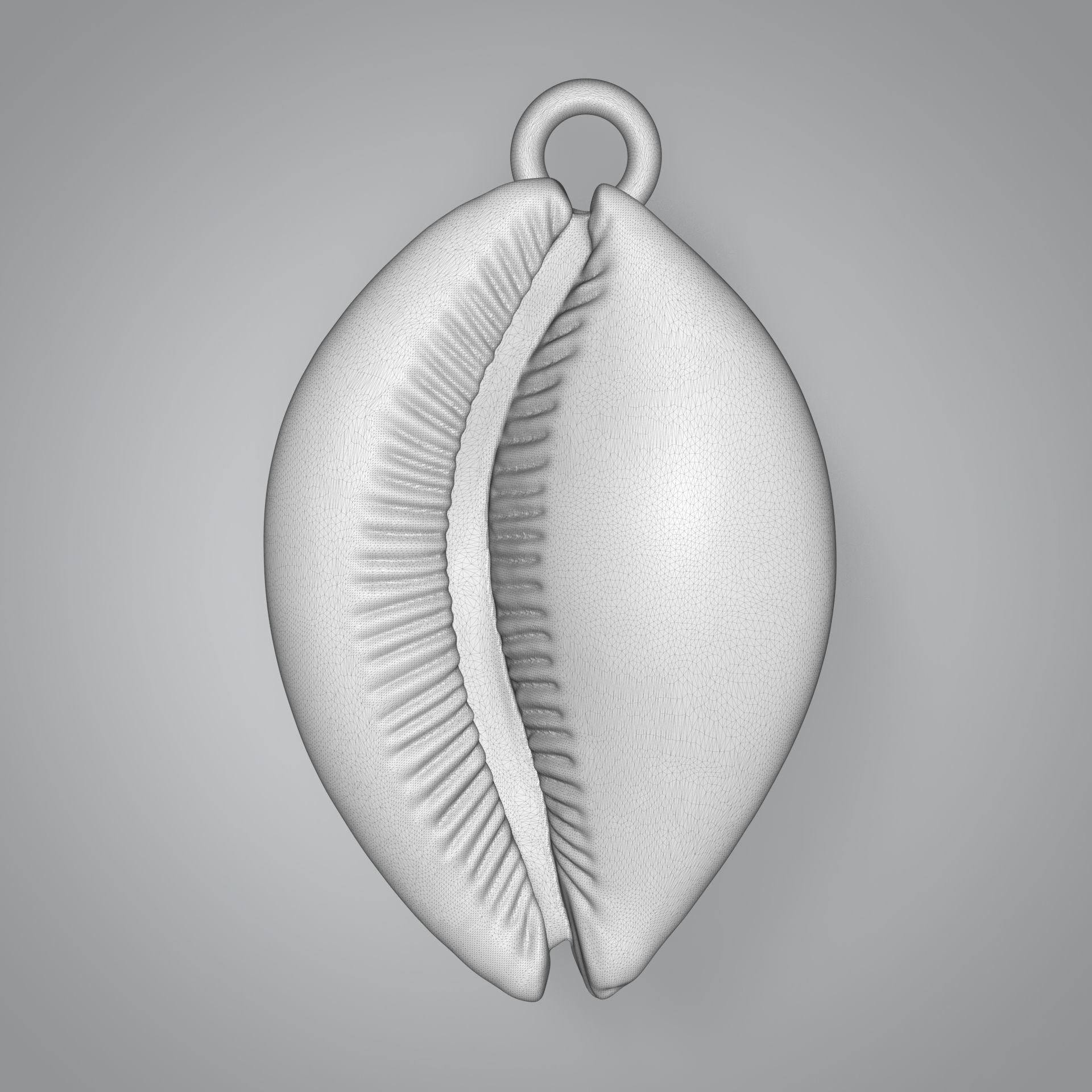 Shell pendant 3D print model_25
