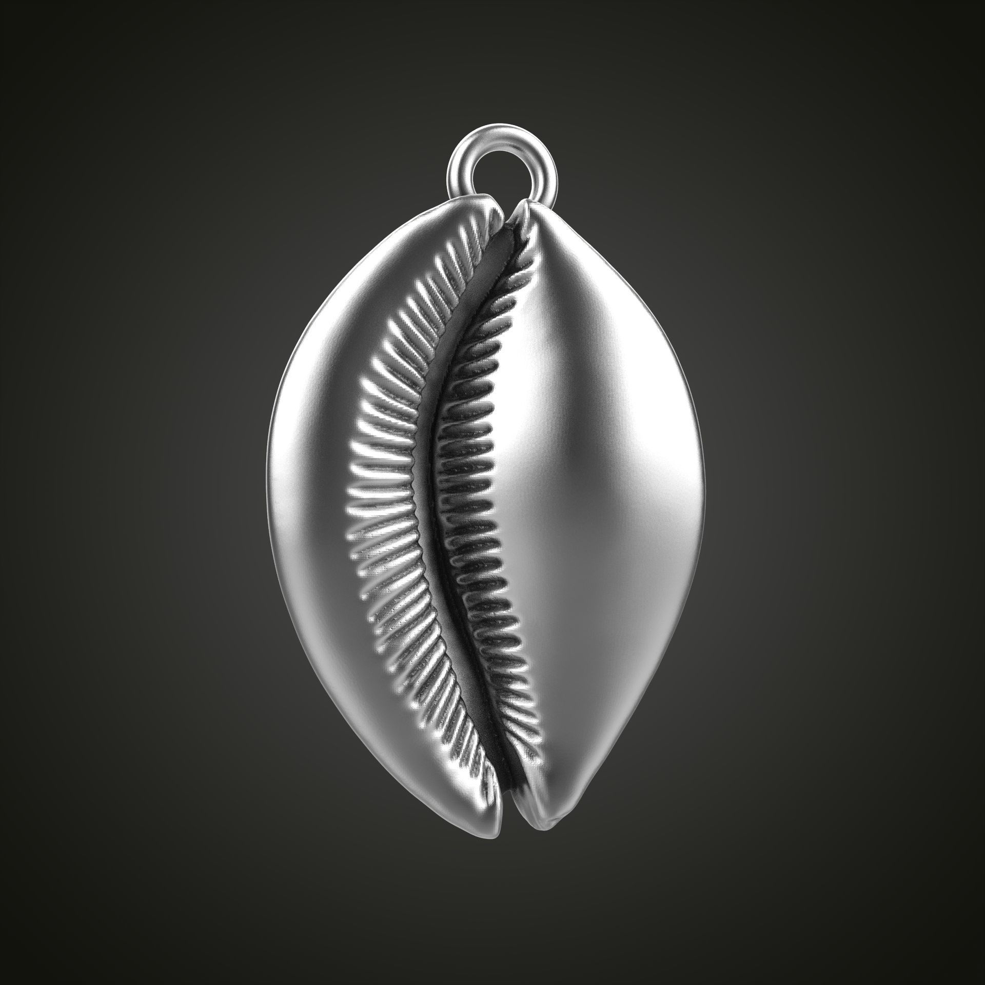 Shell pendant 3D print model_23