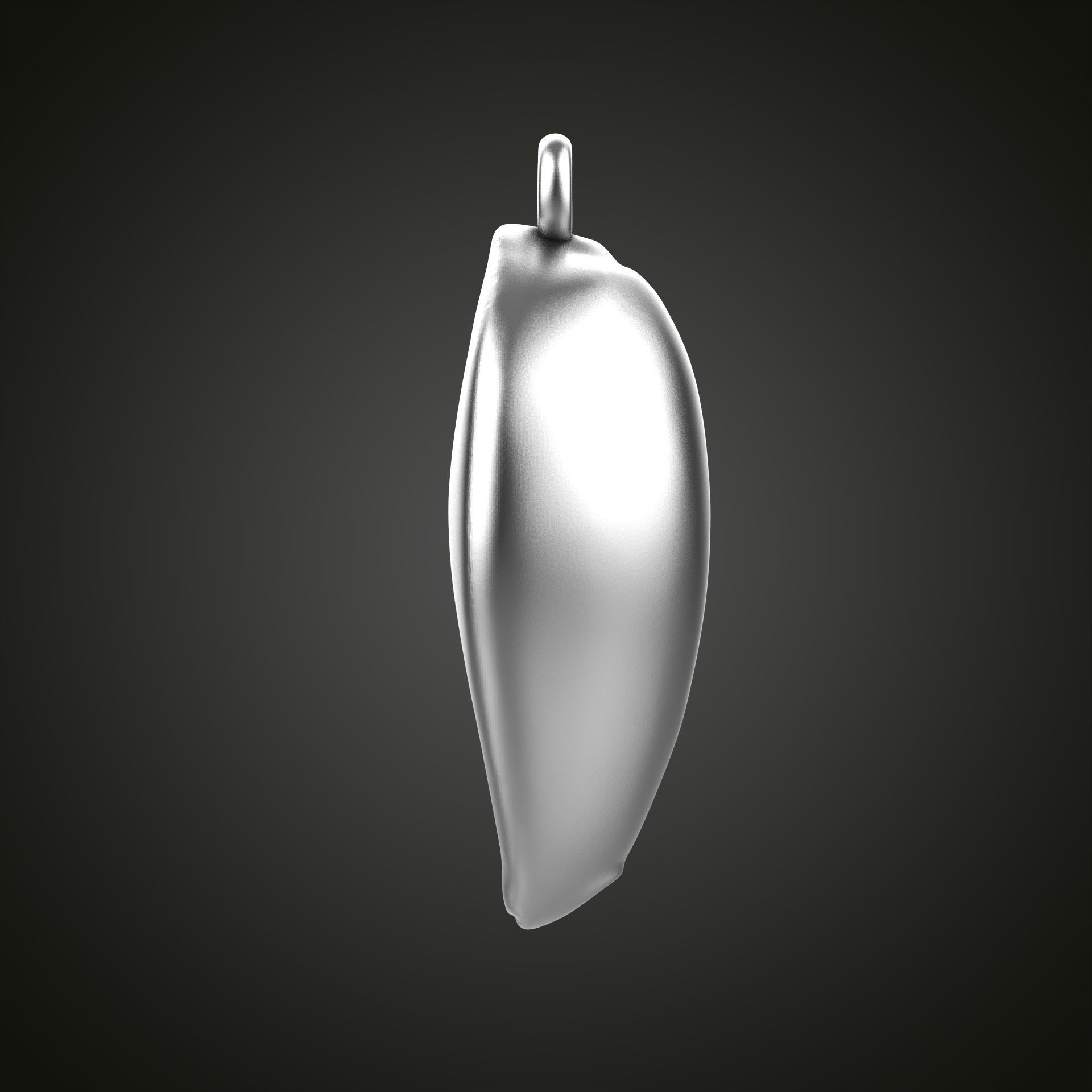 Shell pendant 3D print model_5