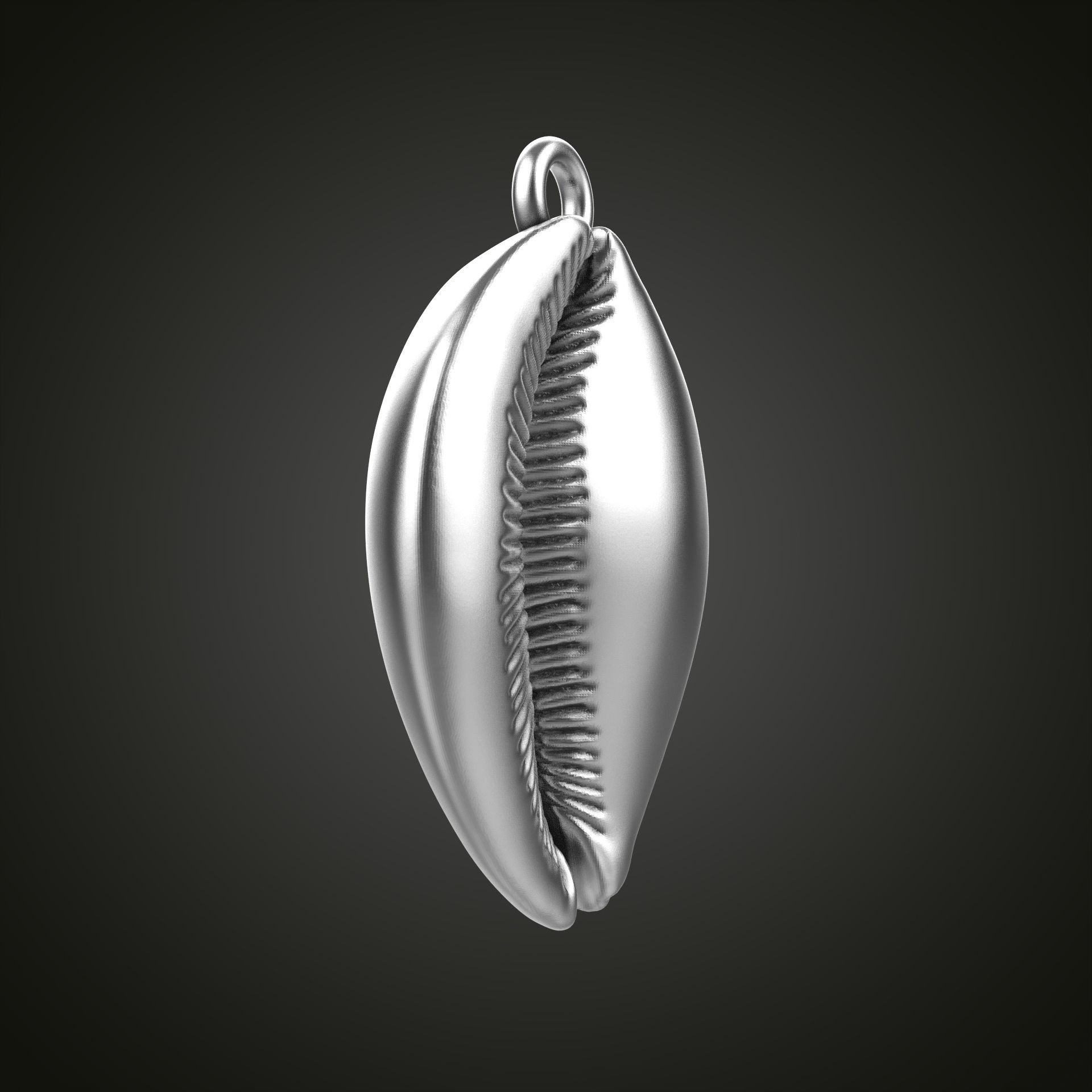 Shell pendant 3D print model_20