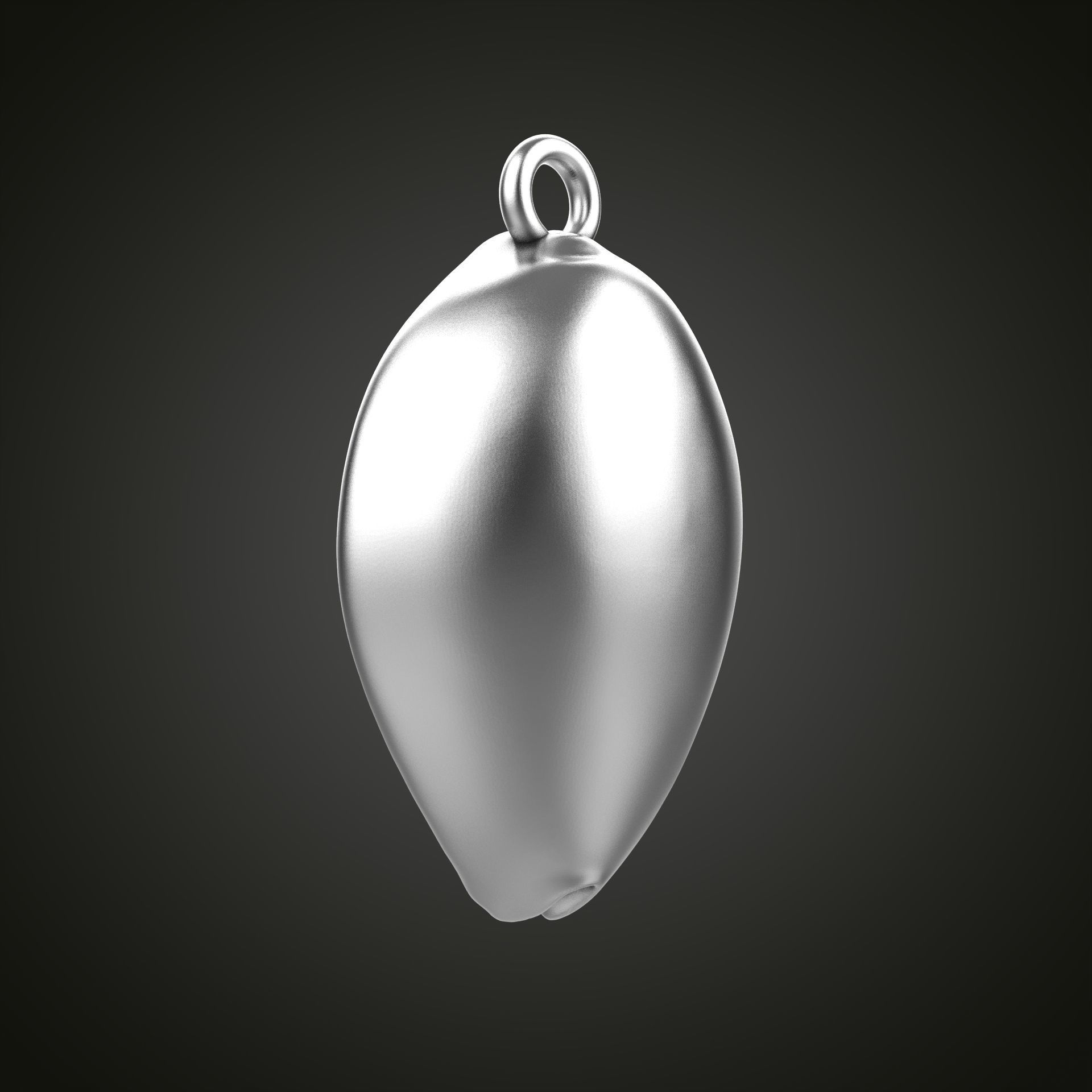 Shell pendant 3D print model_8