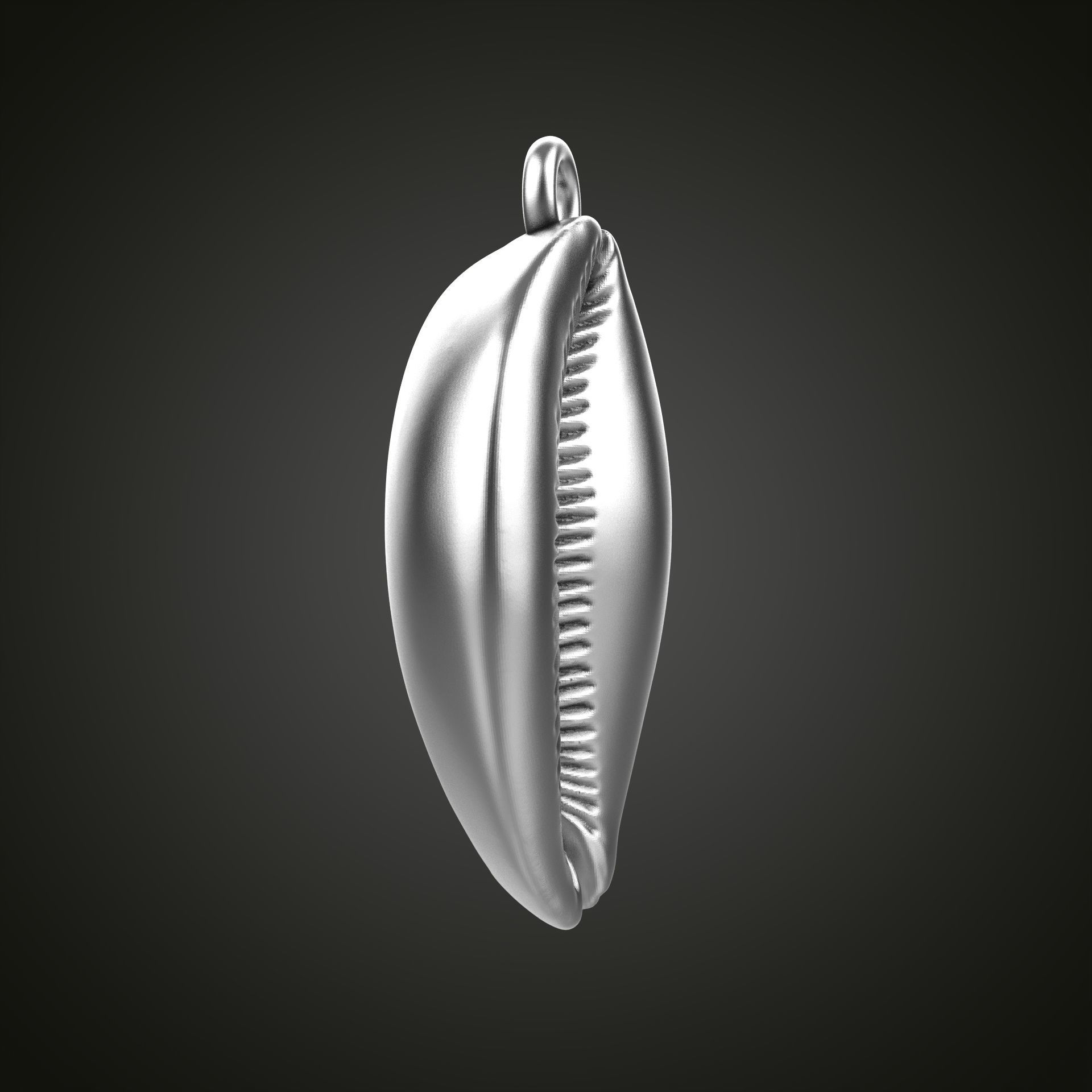 Shell pendant 3D print model_19
