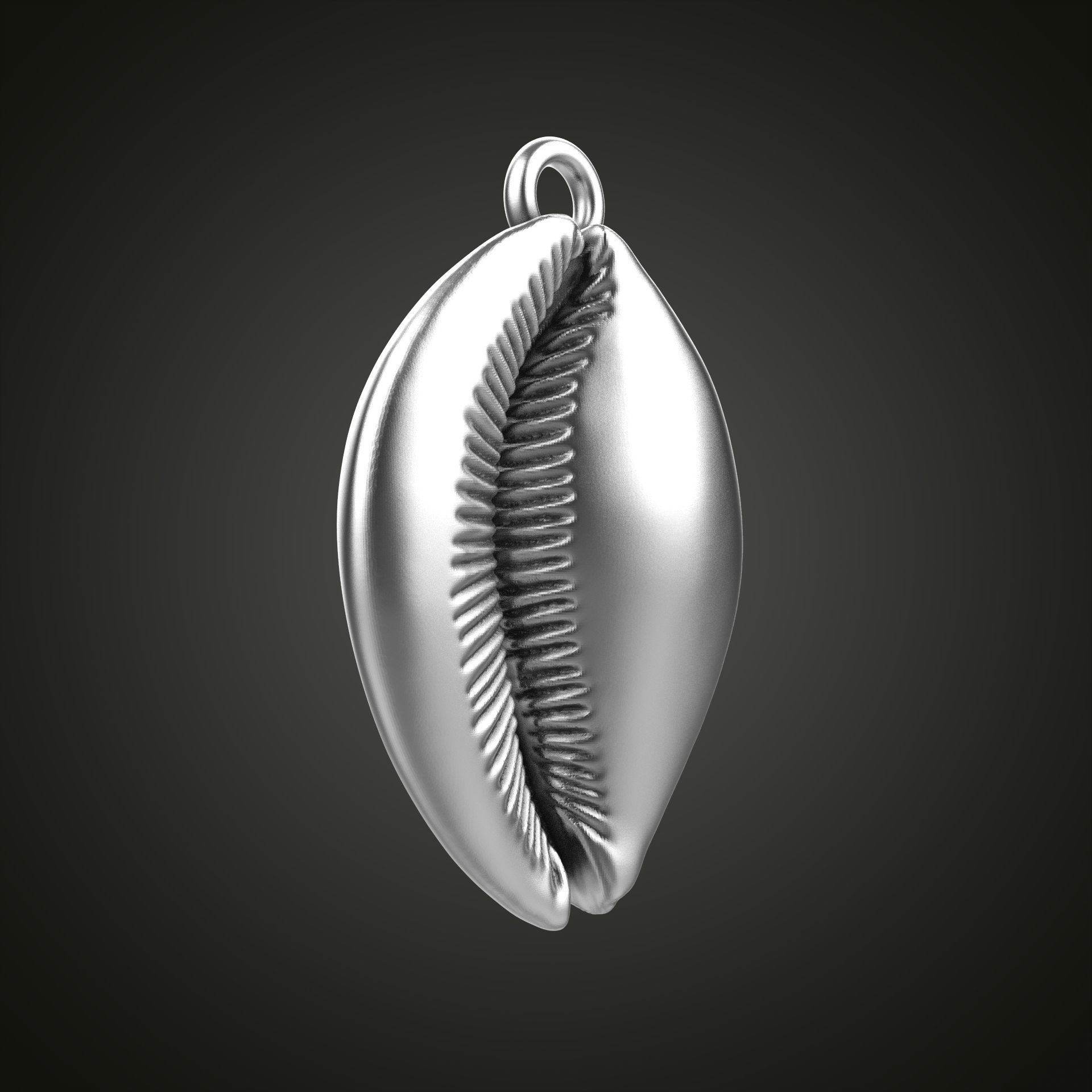 Shell pendant 3D print model_21