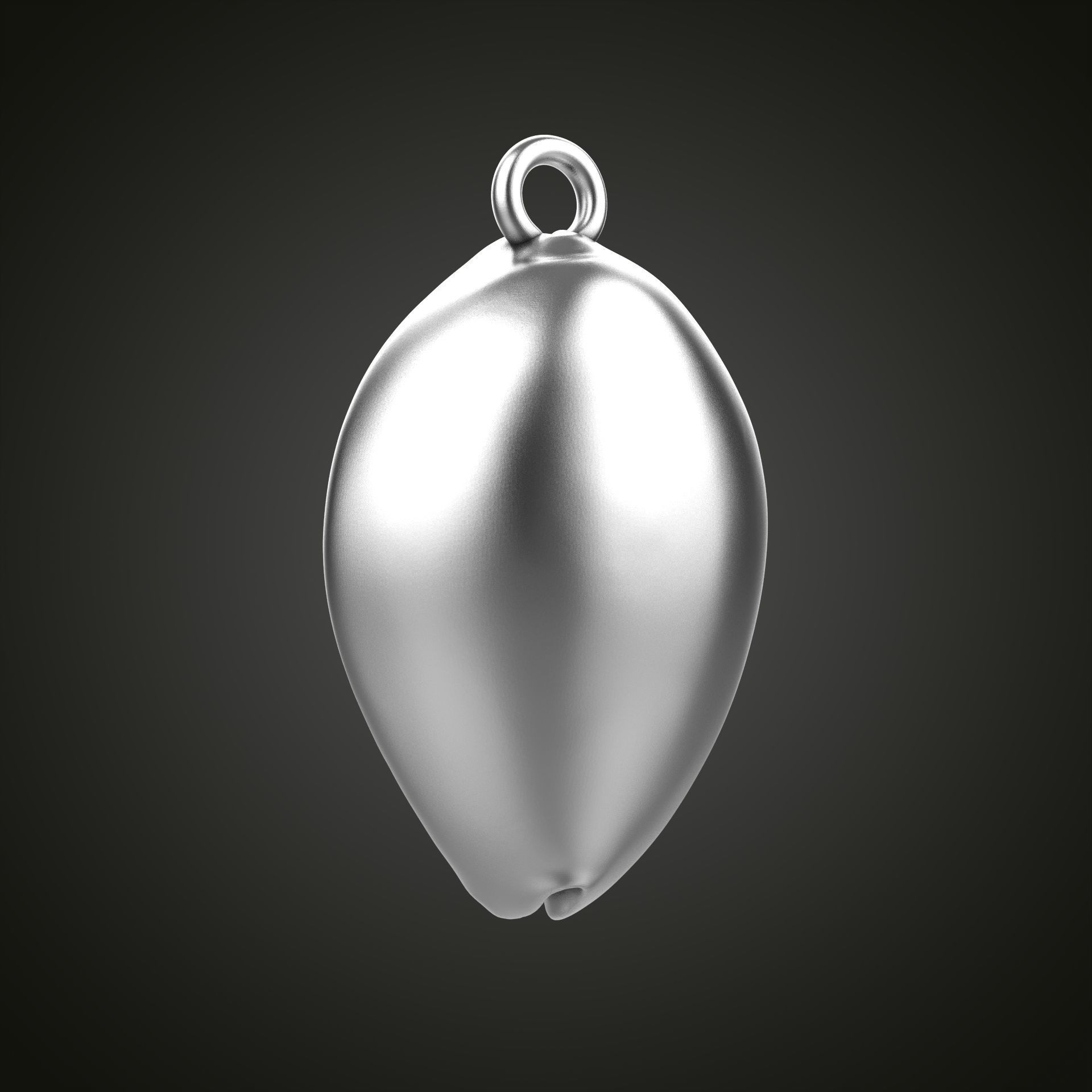 Shell pendant 3D print model_9